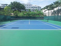 天津海帝城小区网球运动场-运动地板
