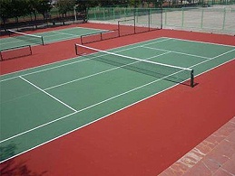 北京市昌平体育公园网球场-运动地胶