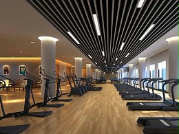 保定市亚特国际健身房-运动地板安装